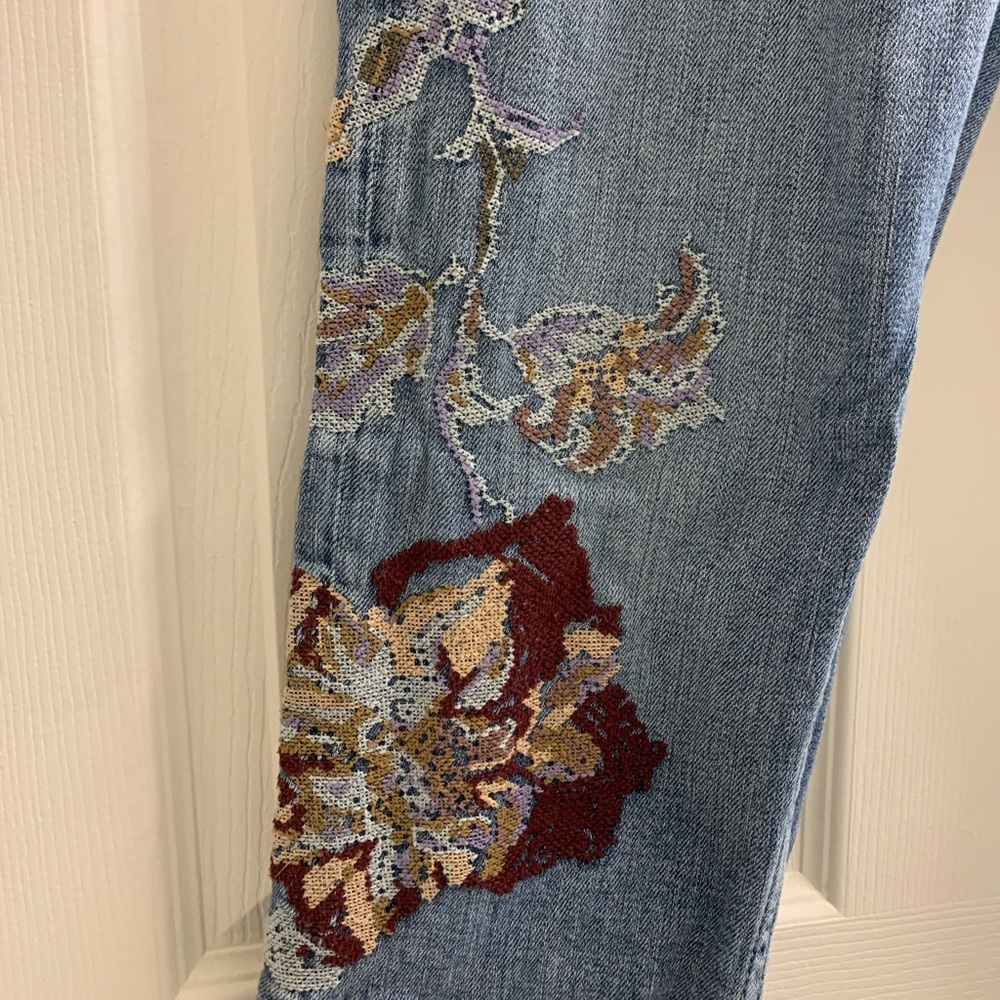Anthropologie embroidered pants